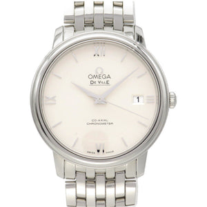 新品同様 オメガ デビル プレステージ コーアクシャル クロノメーター 424.10.37.20.02.001 自動巻き 腕時計 シルバー 0006【中古】OMEGA メンズ