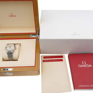 新品同様 オメガ デビル プレステージ コーアクシャル クロノメーター 424.10.37.20.02.001 自動巻き 腕時計 シルバー 0006【中古】OMEGA メンズ