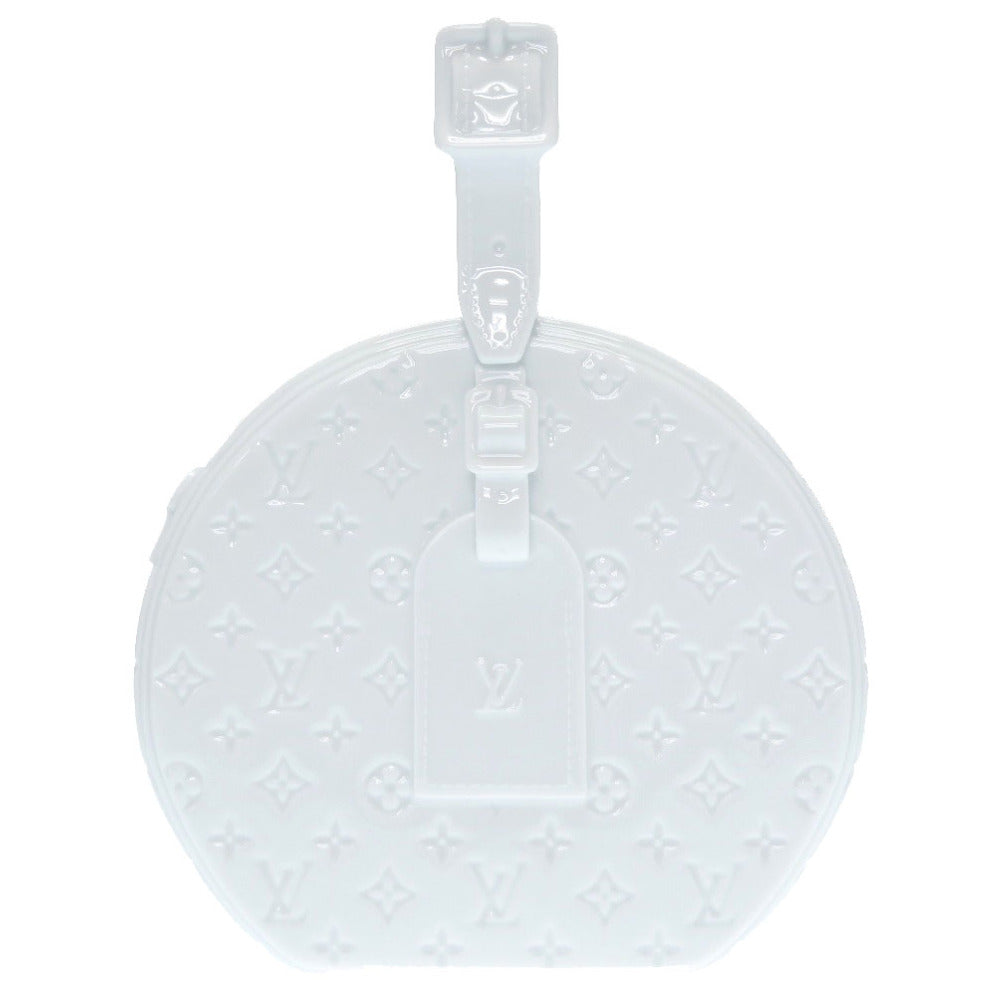 新品同様 ルイ ヴィトン モノグラム ヴェース ポーセリン GI0576 花瓶 ホワイト 陶器 インテリア 白 LV 0025 【中古】 LOUIS VUITTON