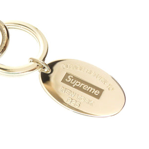 未使用 ティファニー × シュプリーム リターン トゥー ティファニー オーバルタグ キーリング キーホルダー シルバー925 チャーム 0043 【中古】 TIFFANY&Co.