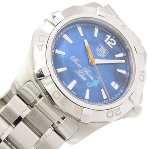 美品 タグホイヤー アクアレーサー ボラボラ 限定900本 WAF211N.BA0806 自動巻き 腕時計 SS ブルー 青文字盤 0060【中古】TAG HEUER メンズ