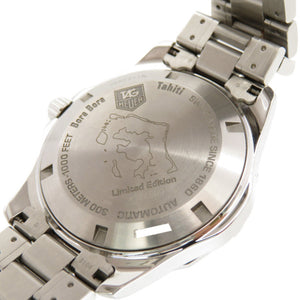 美品 タグホイヤー アクアレーサー ボラボラ 限定900本 WAF211N.BA0806 自動巻き 腕時計 SS ブルー 青文字盤 0060【中古】TAG HEUER メンズ
