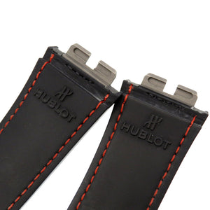 美品 ウブロ ビックバン ウニコ用 レザー/ラバー ベルト 腕時計 グレー/ブラック 0062【中古】HUBLOT メンズ