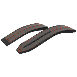 美品 ウブロ ビックバン ウニコ用 レザー/ラバー ベルト 腕時計 グレー/ブラック 0062【中古】HUBLOT メンズ