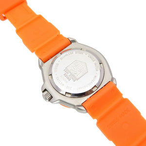 美品 タグホイヤー フォーミュラ1 プロフェッショナル WA1413 クオーツ 腕時計 ラバー グレー/オレンジ 0075【中古】TAG HEUER レディース