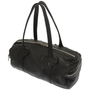 クロムハーツ タイニー ダッフル ダガージップ ボストンバッグ レザー/シルバー925 ブラック 黒 0083【中古】CHROME HEARTS