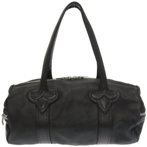 クロムハーツ タイニー ダッフル ダガージップ ボストンバッグ レザー/シルバー925 ブラック 黒 0083【中古】CHROME HEARTS