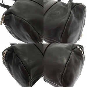クロムハーツ タイニー ダッフル ダガージップ ボストンバッグ レザー/シルバー925 ブラック 黒 0083【中古】CHROME HEARTS