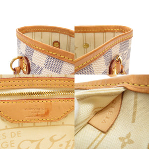 美品 ルイ ヴィトン ダミエ アズール ネヴァーフルPM N51110 トートバッグ バッグ LV 0100 【中古】 LOUIS VUITTON