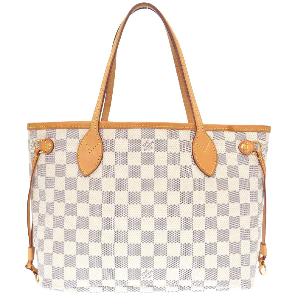 美品 ルイ ヴィトン ダミエ アズール ネヴァーフルPM N51110 トートバッグ バッグ LV 0100 【中古】 LOUIS VUITTON