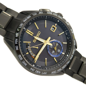 美品 セイコー ブライツ 大谷翔平モデル 限定1100本 SAGA257 / 8B63-0AM0 ソーラー電波 腕時計 チタン ブラック 黒 0119【中古】SEIKO メンズ