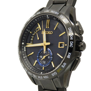 美品 セイコー ブライツ 大谷翔平モデル 限定1100本 SAGA257 / 8B63-0AM0 ソーラー電波 腕時計 チタン ブラック 黒 0119【中古】SEIKO メンズ