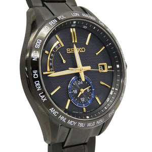 美品 セイコー ブライツ 大谷翔平モデル 限定1100本 SAGA257 / 8B63-0AM0 ソーラー電波 腕時計 チタン ブラック 黒 0119【中古】SEIKO メンズ