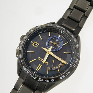 美品 セイコー ブライツ 大谷翔平モデル 限定1100本 SAGA257 / 8B63-0AM0 ソーラー電波 腕時計 チタン ブラック 黒 0119【中古】SEIKO メンズ