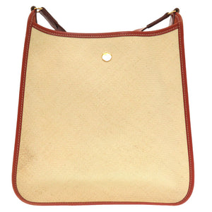 美品 エルメス ヴェスパPM ストロー ベージュ ゴールド金具 ショルダーバッグ バッグ 茶 0128 【中古】 HERMES