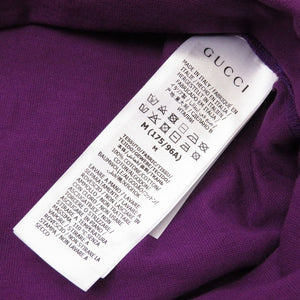 未使用 グッチ × ノースフェイス 616036 コットン パープル 半袖シャツ Ｔシャツ 紫 0152 【中古】 GUCCI × THE NORTH FACE