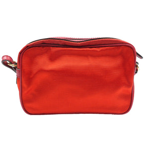 未使用 サルヴァトーレフェラガモ AU-21 C172 ヴァラリボン ナイロン レザー ゴールド金具 レッド 赤 ショルダーバッグ 0154【中古】Salvatore Ferragamo