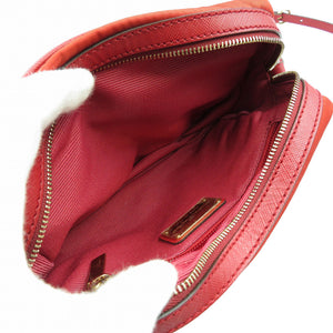 未使用 サルヴァトーレフェラガモ AU-21 C172 ヴァラリボン ナイロン レザー ゴールド金具 レッド 赤 ショルダーバッグ 0154【中古】Salvatore Ferragamo