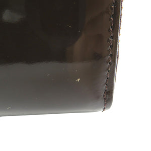 未使用 パテックフィリップ エナメル ゴールド金具 ダークブラウン 茶 ラウンドファスナー 長財布 0155【中古】PATEK PHILIPPE