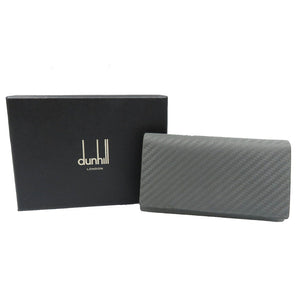 未使用 ダンヒル L2X550Z シャーシ 6連 レザー シルバー金具 グレー ネイビー キーケース 0159【中古】dunhill