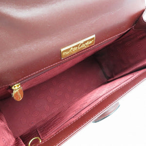 新品同様 カルティエ マストライン レザー ボルドー レッド ハンドバッグ 0162【中古】Cartier