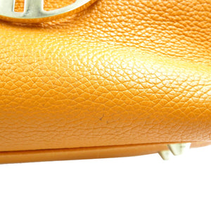 モラビト レザー ゴールド金具 オレンジ ハンドバッグ トートバッグ 0167【中古】MORABITO