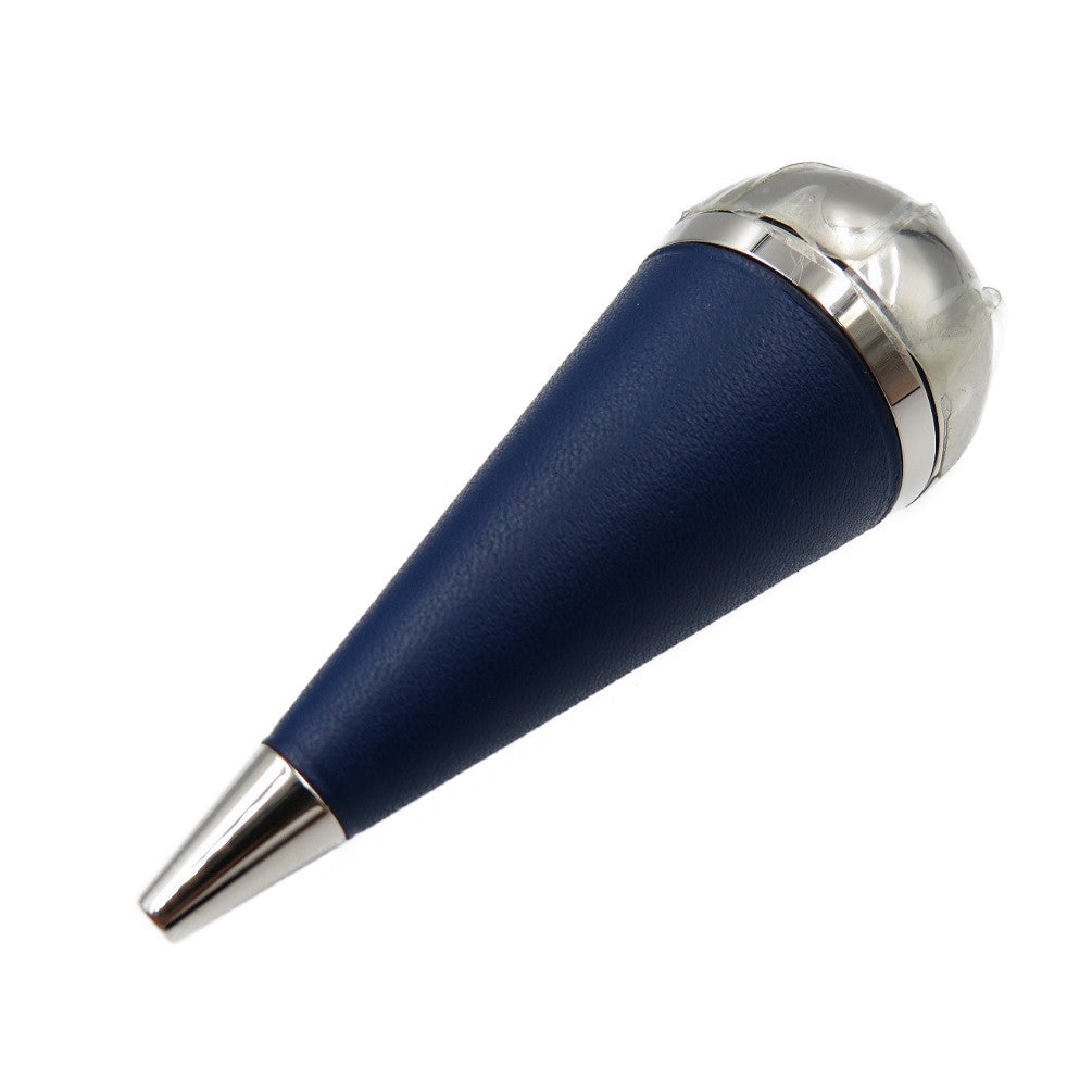 未使用 エルメス カルブト セリエ カーフ メタル ネイビー 紺 ブルー 青 ボールペン 0168【中古】HERMES