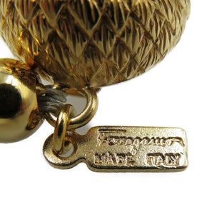 新品同様 サルヴァトーレフェラガモ フェィクパール メタル フクロウ 5連 ネックレス 0169【中古】Salvatore Ferragamo