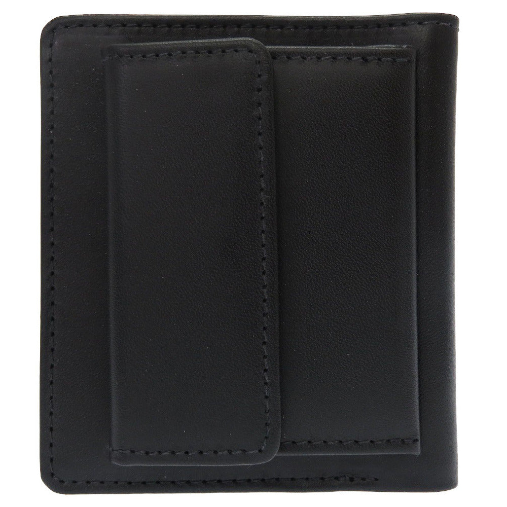 新品同様 ホワイトハウスコックス ダービーコレクション S1958 馬革 ホースハイド ブラック タン 黒 茶 コンパクトウォレット 2つ折り財布 財布 0179【中古】Whitehouse Cox