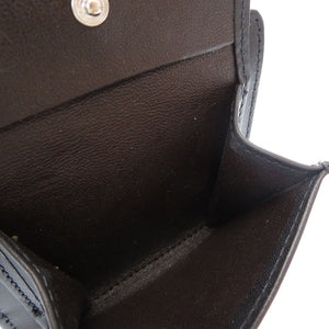 新品同様 ホワイトハウスコックス ダービーコレクション S1958 馬革 ホースハイド ブラック タン 黒 茶 コンパクトウォレット 2つ折り財布 財布 0179【中古】Whitehouse Cox