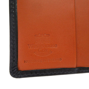 新品同様 ホワイトハウスコックス ダービーコレクション S1958 馬革 ホースハイド ブラック タン 黒 茶 コンパクトウォレット 2つ折り財布 財布 0179【中古】Whitehouse Cox
