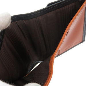 新品同様 ホワイトハウスコックス ダービーコレクション S1958 馬革 ホースハイド ブラック タン 黒 茶 コンパクトウォレット 2つ折り財布 財布 0179【中古】Whitehouse Cox