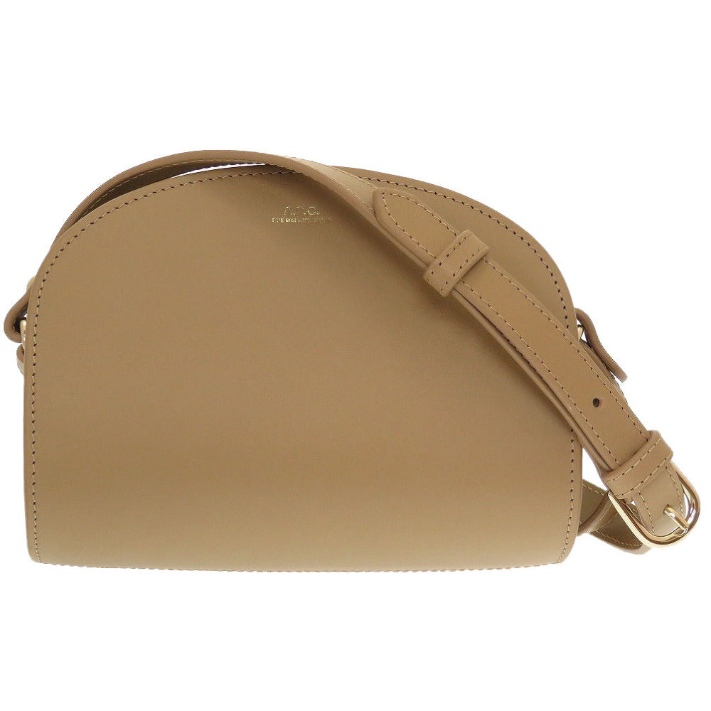 未使用 アーペーセー デミルネ ミニ F61392 レザー ベージュ ショルダーバッグ 0182【中古】A.P.C.