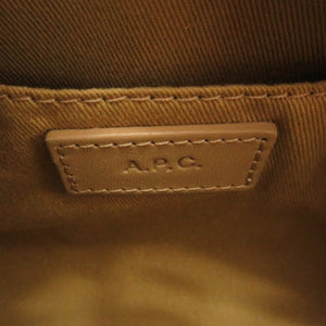 未使用 アーペーセー デミルネ ミニ F61392 レザー ベージュ ショルダーバッグ 0182【中古】A.P.C.