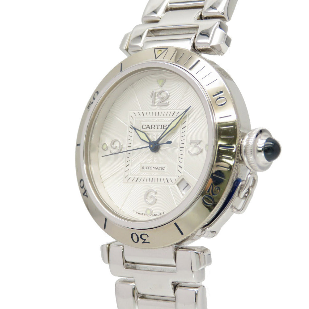 美品 カルティエ パシャ 38mm 750WG 金無垢 W30137M9 裏スケ 自動巻き 腕時計 K18WG ホワイトゴールド 0003【中古】CARTIER メンズ