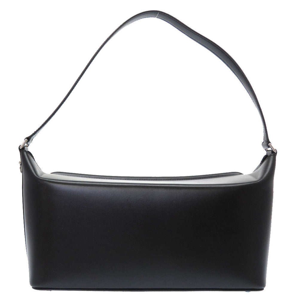 美品 エルメス ボックスカーフ ブラック シルバー金具 □J刻印 ワンショルダーバッグ ショルダーバッグ バッグ 黒 0021 【中古】 HERMES