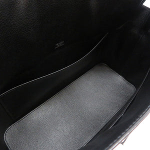 美品 エルメス ボックスカーフ ブラック シルバー金具 □J刻印 ワンショルダーバッグ ショルダーバッグ バッグ 黒 0021 【中古】 HERMES