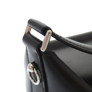 美品 エルメス ボックスカーフ ブラック シルバー金具 □J刻印 ワンショルダーバッグ ショルダーバッグ バッグ 黒 0021 【中古】 HERMES