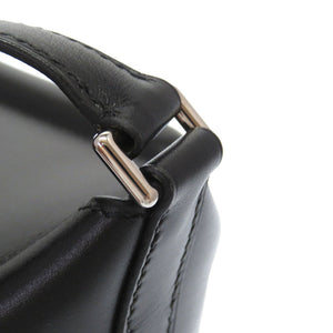 美品 エルメス ボックスカーフ ブラック シルバー金具 □J刻印 ワンショルダーバッグ ショルダーバッグ バッグ 黒 0021 【中古】 HERMES