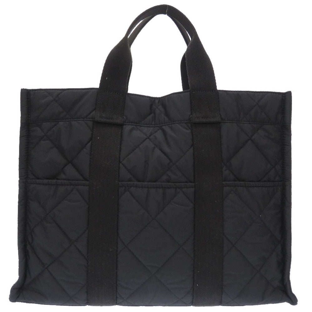 新品同様 バブアー × ワッコワッコ コラボ ナイロン コットン ブラック ハンドバッグ バッグ 黒 0023 【中古】  Barbour × WACCOWACCO