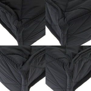 新品同様 バブアー × ワッコワッコ コラボ ナイロン コットン ブラック ハンドバッグ バッグ 黒 0023 【中古】  Barbour × WACCOWACCO