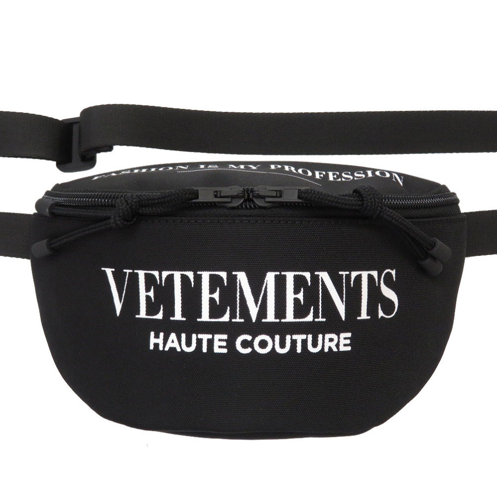 未使用 ヴェトモン キャンバス ブラック UA52BA200B ボディバッグ バッグ 黒 0024 【中古】 VETEMENTS メンズ