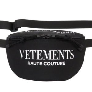 未使用 ヴェトモン キャンバス ブラック UA52BA200B ボディバッグ バッグ 黒 0024 【中古】 VETEMENTS メンズ