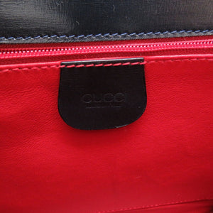 美品 グッチ レディロック レザー ネイビー ゴールド金具 001 46 1504 ショルダーバッグ バッグ 紺 0026 【中古】 GUCCI