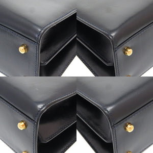 美品 グッチ レディロック レザー ネイビー ゴールド金具 001 46 1504 ショルダーバッグ バッグ 紺 0026 【中古】 GUCCI