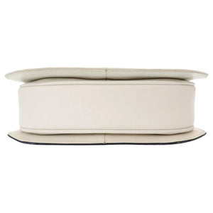 美品 グッチ ヴィンテージ GG柄 レザー ホワイト ネイビー バイカラー 26 001 5692 ショルダーバッグ バッグ 白 紺 0028 【中古】 GUCCI