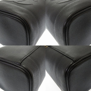 美品 シャネル 縦型 バニティバッグ キャビアスキン ココマーク ハンドバッグ ブラック 黒 0046【中古】CHANEL ヴィンテージ
