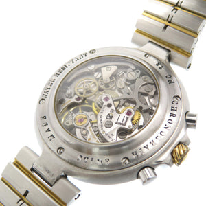 ダンヒル ミレニアム クロノグラフ NC28 手巻き 腕時計 SS ホワイト 白文字盤 0086【中古】Dunhill メンズ