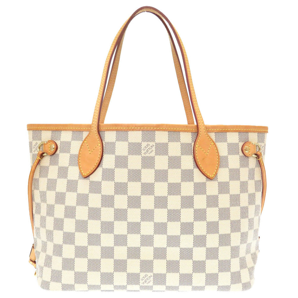 ルイ ヴィトン ダミエ ネヴァーフルPM アズール N51110 トートバッグ バッグ LV 0093 【中古】 LOUIS VUITTON