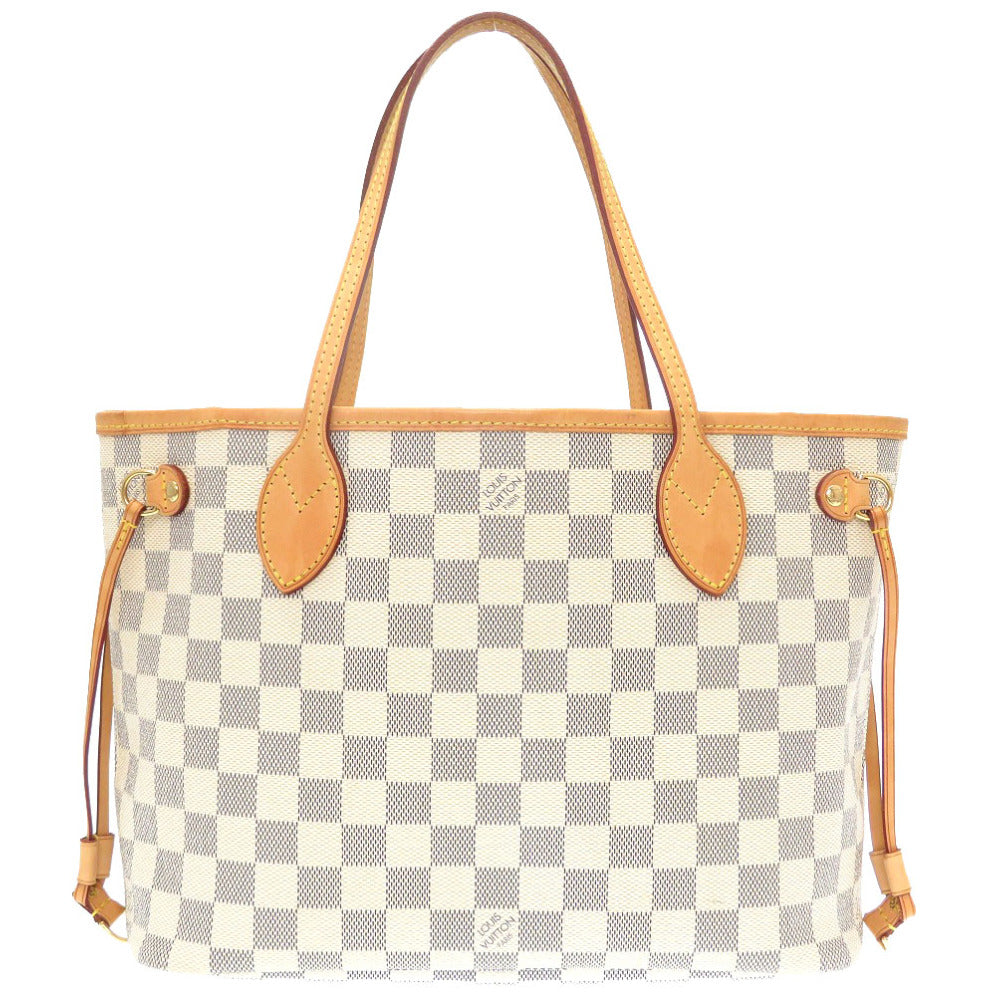 ルイ ヴィトン ダミエ ネヴァーフルPM アズール N51110 トートバッグ バッグ LV 0093 【中古】 LOUIS VUITTON